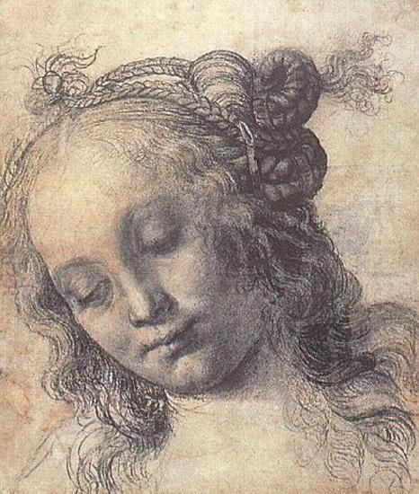 Andrea del Verrocchio Head of a Girl oil painting picture